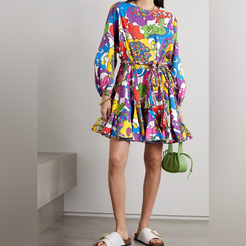 Rhode Ella Dress In Psychedelic
